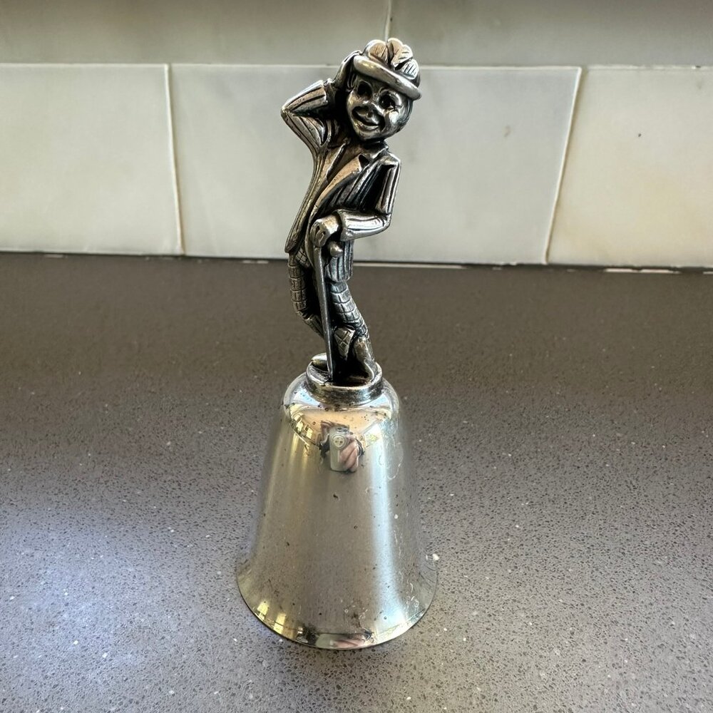 🍀✨ Vintage Reed & Barton Silver Leprechaun Bell - Luck of the Irish! ✨🔔